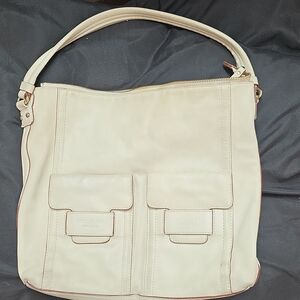 Kate Spade Cream Leather Shoulder Bag